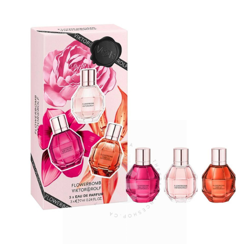 VIKTOR & ROLF FLOWERBOMB セット Viktor & Rolf Flowerbomb Mini PErfume Trio Set For Her